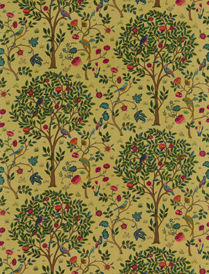 Englische Design William Morris Luxus Stoff Muster 35 Bäume online kaufen