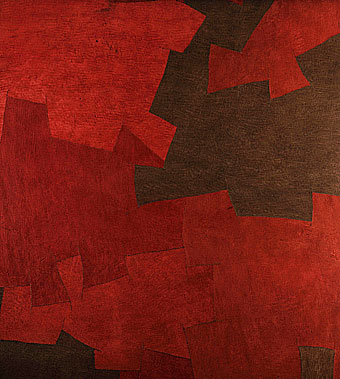 Design Tapete Arte online kaufen - handgearbeitete rot und dunkel braun gefärbte Baumrinde