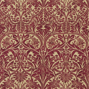 Hochwertiger Jugendstil Luxus Stoff rot aus England aus Berlin online kaufen