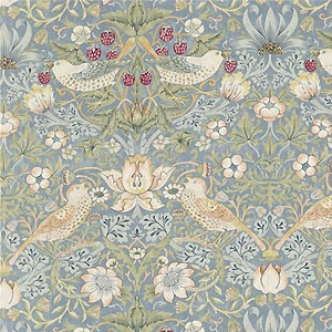 Hochwertiger Jugendstil Luxus Stoff Blumen und Vögel aus England aus Berlin online kaufen