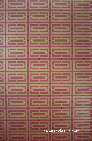 Kikko Trellis Tapeten Design Farben rot gold beige Grafik Muster osborne little W6330-06 Metropolis Vinyls 2 Kikko Trellis Vinyl